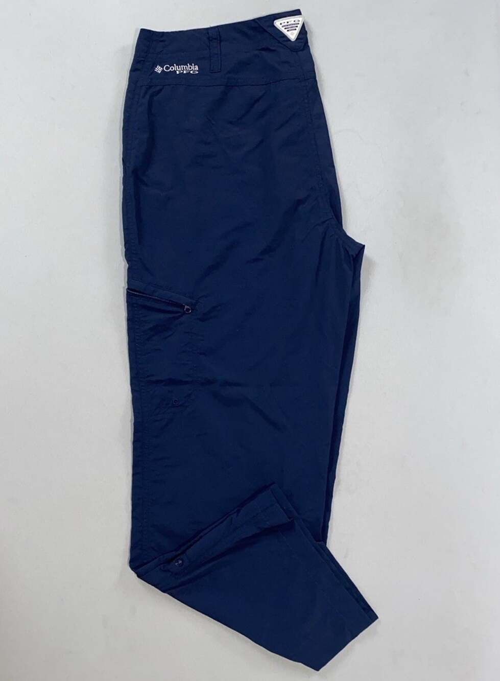 Columbia PFG 1456181 Women's Aruba Roll Up Cargo Hiking Pants. Navy, 10R. EUC!